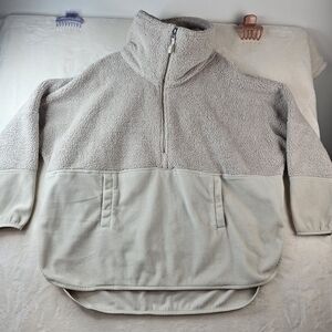 The North Face Women's Sweater in Light Gray and Cream